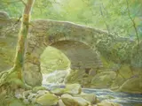 Birmingham School of Art, lived at Llanbedr, Meirionnydd from 1930 by T. Murray Bernard Bladon, watercolour, sold May 2016