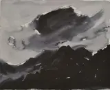 Curwen press print - Stormy Snowdonia by Kyffin Williams Ra limited edition, print, sold Feb 2016
