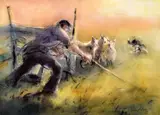 Print - shepherd by William Selwyn limited edition, print, sold Feb 2016