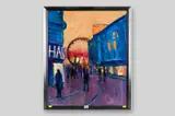 Piccadilly Gardens by Paul Bassingthwaighte, oil on board, offered Jun 2015
