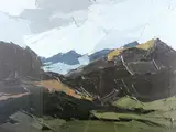 A View of Snowdonia by Kyffin Williams Ra limited edition, print, sold May 2015