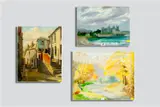 Oils by Miles Balmford Sharp, oil, offered Feb 2015