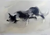 Print - sheepdog at work by William Selwyn limited edition, print, offered Feb 2015
