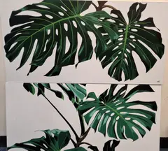 Each painting depicts the leaves of a Swiss by Mark Roberts, oil, sold Oct 2026