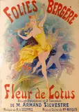 Folies Bergere Fleur de Lotus  a lithographic poster dated 1893 by Jules Chéret, 1893, print, offered Oct 2015