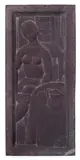 The Handmaiden a carved slate panel by John McKenzie, sculpture, sold Oct 2015