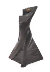 Sculpture de Femme drapee, patinated bronze cast in a run of 60 signed in the cast, foundry marks and limited number 26.5cm by Jean-Pierre Baldini, bronze, sold Oct 2015