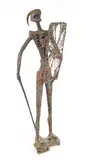 The Warrior, 1971 bronze resin over metal and wire 180cm by Chaim Stephenson, bronze, sold Oct 2015