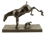 The frustrated horse by Auguste Vimar, bronze, sold Oct 2015