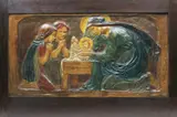 Unto Babes a painted plaster panel, framed unsigned 80 x 43cm Literature Ellen Mary Rope by Ellen Mary Rope, oil, offered Jun 2015