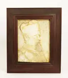 Father William Purton, 1892 plaster panel, framed signed and dated in the cast 47 x 35cm by George Frampton, bronze, offered Jun 2015