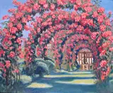 Rose Arches Signed and dated 7 by Frank O. Salisbury, Oil on board, sold Jun 2015