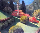 Sunlight, Azaleas Signed and dated 16.5.52 Oil on canvas 51 x 61cm; 20 x 24in Provenance: By direct descent from the artist ++Unlined, good condition by Frank O. Salisbury, Oil on canvas, sold Jun 2015