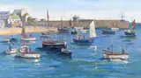 The Quay, St by Eric Ward, Oil on board, sold Jun 2015