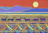 Red Sky, Golden Shore Signed with initials Oil on canvasboard 24.5 x 34.5cm ++Good condition by Terry Barron Kirkwood, Oil on canvasboard, offered Jun 2015