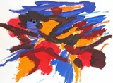 Untitled by William Gear, Mixed media on paper, sold Jun 2015