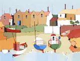 Newlyn Old Harbour Signed Oil on canvas 40.5 x 51cm ++Good condition by Stuart Middlemas, Oil on canvas, sold Jun 2015