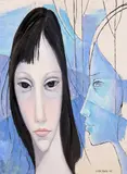 Transition Signed and dated 1962 Oil on canvas 61 x 46cm ++Good condition by Margaret Keane, 1962, Oil on canvas, sold Jun 2015