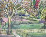 Whiteleaf Orchard, 1921-22 Signed Oil on canvas 51 x 58.5cm Provenance: The Nash Trustees Thomas Agnew & Sons, 1968, No by Paul Nash, Oil on canvas, sold Jun 2015