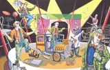 The Circus Signed and dated 1966 Gouache 44 by David L. Davies, 1966, Gouache, offered Jun 2015