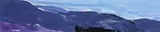 Scottish Hills, possibly Kyle of Durness Gouache 6.25 x 31.75cm Provenance: Letter of authenticity from artist attached verso ++Good condition by Donald Hamilton Fraser, Gouache, sold Jun 2015