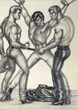 The Saddle Thief XIII Pencil by Tom of Finland, Pencil, unframed, sold Jun 2015
