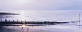 One last game before bed, Sheringham Signed Christien Pastel 14.25 x 35cm ++Good condition by Christine Slade, Pastel, offered Jun 2015