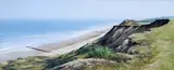 Cliffs east of Cromer Signed Christien Pastel 16.5 x 40cm ++Good codnition by Christine Slade, Pastel, offered Jun 2015