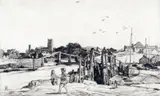 Footbridge at Blakeney Signed Etching 16.5 x 26.5cm ++Good condition by Leonard Russell Squirrell, Etching, sold Jun 2015