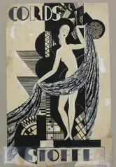 Cords - Stoffe by Dodo Burgner, ink and white on paper, offered Apr 2015