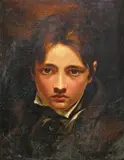 Self Portrait Oil by George Henry Harlow, Oil on canvas, sold Mar 2015