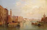 San Maggiore by Alfred Pollentine, oil on canvas, sold Mar 2015