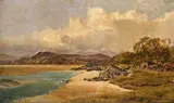 Morcambe Bay Signed by James Peel, Oil on canvas, sold Mar 2015