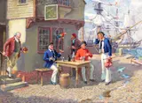 The Veterans Signed, titled on a label verso Oil on board 46 x 61cm; 18 x 24in ++Good condition by Jack Orr, Oil on board, offered Mar 2015