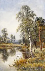 On the Thames at Windsor by Sidney Yates Johnson, oil on canvas, sold Mar 2015