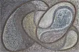 Abstract  Signed with a monogram Oil by Tessa Walsh, Oil on board, offered Mar 2015