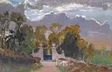 The Mynte Gate by Paul Ayshford Lord Methuen, Oil on canvas, offered Mar 2015
