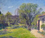 The Spring Garden Oil on canvas 51 x 61cm; 20 x 24in Provenance: Sotheby’s, 1st March 2007, Lot 90 ++Good condition by Christopher Sanders, Oil on canvas, sold Mar 2015