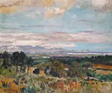 Extensive coastal landscape Signed Oil on canvasboard 50.1 x 61cm; 20 x 24in ++Good condition by Robert Broadley, Oil on canvasboard, sold Mar 2015
