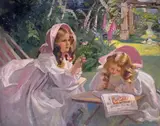 The Garden of Enchantment Signed Oil on canvas 102 x 127cm; 40 x 50in Provenance: By direct descent from the artist ++Good condition by Frank O. Salisbury, Oil on canvas, sold Mar 2015