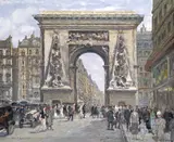 Porte St by Jean Leport, Oil on canvas, sold Mar 2015