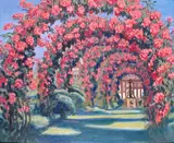 Rose Arches Signed and dated 7 by Frank O. Salisbury, Oil on board, offered Mar 2015