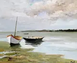 Marée basse in the Morbihan Signed Oil by Marcel Dyf, Oil on canvas, sold Mar 2015