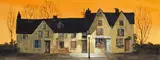 The Antique shop; The Sweep and Dressmaker Two, both signed Both oil on board Each 30.5 x 76cm; 12 x 30in (2) ++Both good condition by Deborah Jones, oil on board, sold Mar 2015