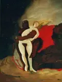 Venus and Mars Oil on canvas, rolled Very large, 266 x 200cm; 105 x 79in approx by Maurice Cockrill, Oil on canvas, rolled Very large, sold Mar 2015