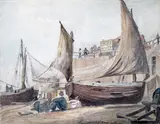 Brighton Beach Watercolour 21 by Peter De Wint O.W.S, Watercolour, sold Mar 2015