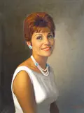 Portrait of a lady, in a white dress Signed Oil on canvas 65 x 50cm; 25½ x 19¾in With 2 catalogues of the artist’s work included by Reza Samimi, Oil on canvas, sold Mar 2015