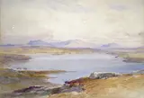 Loch Etive with Ben Cruachan in the distance Signed by George Arthur Fripp, Watercolour, offered Mar 2015