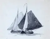 5 x 14.75cm; 4½ x 5¾in Provenance: Sotheby’s, 19th October 1989, lot 14 ++Some fox marks by Edward Lear, watercolour, sold Mar 2015