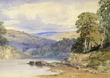 A wooded lakeland landscape Watercolour over by William Callow, Watercolour over pencil, sold Mar 2015